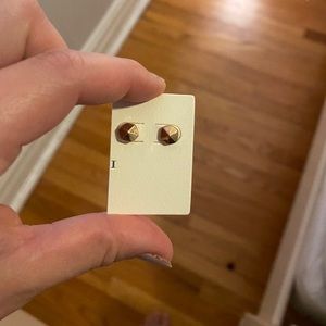 Brand new gold stud earrings